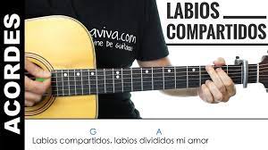 Labios Compartidos De Mana Acordes Para Guitarra Como Tocar Pentagramas Musicales Guitarras Canciones De Guitarra