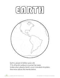 Color online with this game to color letters and numbers coloring pages and you will be able to share and to create your own gallery online. Earth Coloring Page