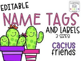 Super amusing, even if it's only entertaining to you. This Pack Includes One Set Of Name Tags And Two Label Sizes In A Gorgeous Creative Clips Cactus Theme That Can Be Used All Year Name Tags Cactus Names Labels