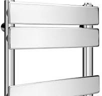 Stainless Steel 450mm Chrome Towel Rail 450mm Wide 1200mm High Flat Or  Curved Chrome Heated Towel Radiator