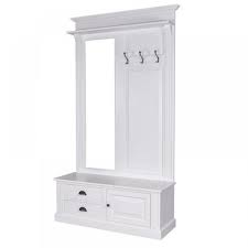 Weitere ideen zu möbel aus paletten, möbelideen, garderobe selber bauen. Garderobe Weiss Spiegel Sitzbank 2 Schubladen Garderobenschrank Massivholz Im Landhausstil Weiss Breite 120 Cm