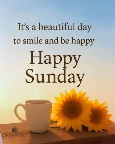 🌺🌼🌺 #GoodMorning #happysunday It's a beautiful day to smile and be happy Happy Sunday