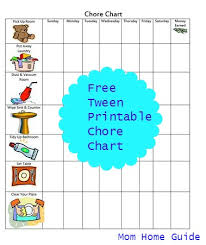 Free Printable Chore Charts