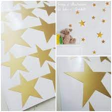 stickers etoiles dorees decoration pour chambre d enfant style moderne stickers etoile decoration chambre decoration salle de bain