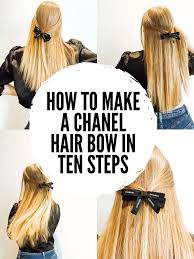 Designer Diy How To Make A Chanel Hair Bow In Ten Steps In 2021 Ribbon Hair Ties Headband Hairstyles Hair