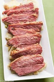 baked corned beef with mustard and