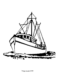 Fishing Boat Free Coloring Pages For Kids Printable Colouring Boat Drawing Fishing Boat Tattoo Boat Painting