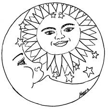 Click the sun and moon coloring pages to view printable version or color it online (compatible with ipad and android tablets). Sun And Moon Coloring Pages Novocom Top
