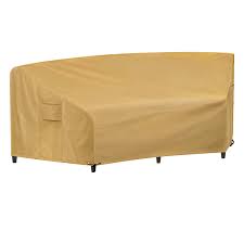 Maybe you would like to learn more about one of these? 90 L X 34 D X 32 H 46 Fl Sunkorto Patio Curved Sofa Cover Light Brown Waterproof Outdoor Furniture Cover Garden Couch Cover With Air Vents Drawing String Hem Patio