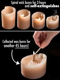 Spiral Candle Unique Coiled Wick Candle Recycles Itself Into A Pillar Candle Spiral Candles Recycle Candles Candles