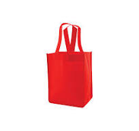Red Jumbo Non-Woven Tote Bag - 16x6x12 | EnviroPackaging