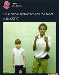 Justin Bieber And Ludacris On The Set Of Ifunny Justin Bieber Funny Ludacris Justin Bieber Meme