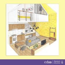 Elizabeth Est Eleve En Decoration Interieure Elle Nous Offre Ici Un Point De Vue Unique Et Parfaitement Decoration Interieure Deco Interieure Studio Etudiant