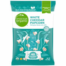 Simple Truth Organic White Cheddar Popcorn 4 Oz Mariano S