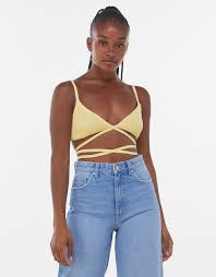 Order now with multiple payment and delivery options, including free and unlimited next day delivery (ts&cs apply). Bralette Top With Straps At The Waist T Shirts And Tops Woman Bershka