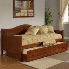 Gorgeous Wooden Daybed With Trundle And Many Cushions Wood Daybed Daybed With Trundle Wooden Daybed