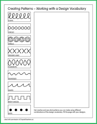 Patterns And Many More Cool Ideas Art Worksheets Art Handouts Elementary Art