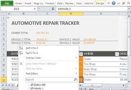 Ticket tracking excel on mainkeys. Car Repair Tracker Template For Excel 2013