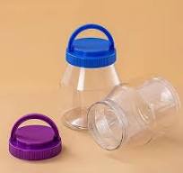 Wholesale PET plastic round container candy cookie jar clear ...
