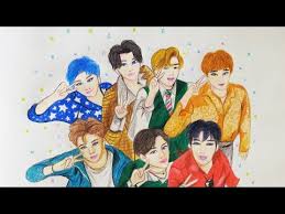 Drawing tutorial draw sketch book bts drawings guided drawing anatomy kpop drawings art drawing tips. Bts Drawing Bts Dynamite Song Anime Art Youtube