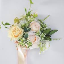 Wedding bouquet ,dusty rose,blush pink white cream 、rose peonies eucalyptus bouquet ,boho bouquets , bridal bridesmaids bouquet qfloralstudio 5 out of 5 stars (953) Wedding Bouquet Champagne Rose White Daisy With Greenery Leaves Rusticreach