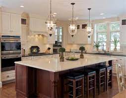 Dark cabinets white island antique white kitchen kitchen. White Cabinets Dark Island Kitchen Design