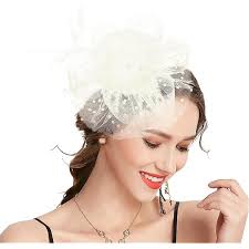 Fascinator Hat for Women Flower Feather Mesh Net Veil Hat Weeding Bridal  Headband Gatsby Cocktail Tea Party Headwear : Amazon.ca: Clothing, Shoes &  Accessories