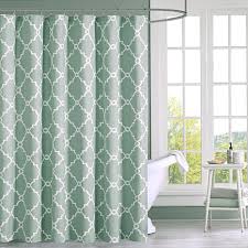 Saratoga Geometric Fretwork Shower Curtain Seafoam 72 X 72 8171448 Hsn
