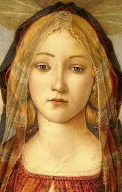 Madonna and Child with Angels " 1465/1470 Attributed to Sandro Botticelli  Period: Early Renaissance Location: National Gallery Of Art, Washington DC  in USA Oil