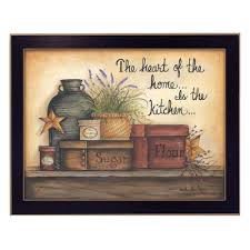 Want to buy the poster? Heart Of The Home By Mary June Printed Wall Art Ready To Hang Framed Poster Black Frame Overstock 17125569