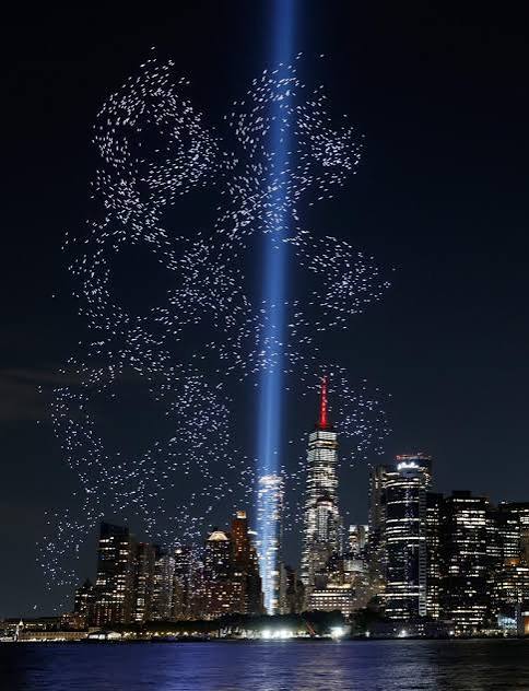 NYC drone show illuminates skies before 9/11 anniversary