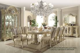 Set Meja Makan Mewah Ukir Klasik Kayu Jepara Formal Dining Room Sets Dining Room Sets Luxury Dining Tables