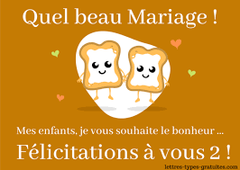 Que votre mariage vous apporte beaucoup d'amour, de bonheur et de passion dans félicitations. Discours Mariage Papa Message Mere Des Maries Ma Fille Ou Mon Fils