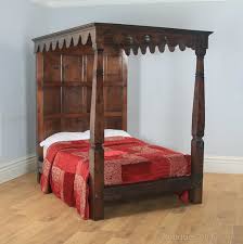 Moreover, canopy beds also play a decorative role in the bedroom. Charles Ii Style 5ft King Size Oak Four Poster Bed Antiques Atlas