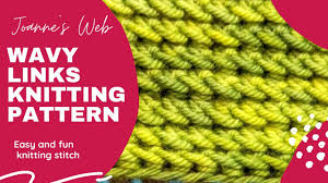 Browse joann's variety of yarn for knitting & crochet. Wavy Links Knitting Pattern Youtube
