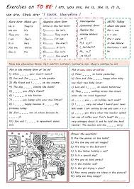 Some Exercises Around The Verb To Be Essentially A Guide But I Have Turned Everything Into An Exercise English Verbs Learn English Teaching English Grammar