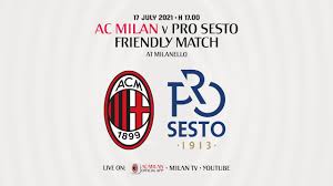 Milan or simply milan, is a professional football club in milan, italy, founded in 1899. Live Ac Milan V Prosesto Pre Season Friendly Youtube