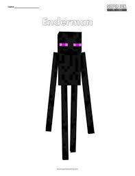 The wolves in minecraft spawn only in the taiga, mega we're rounding up the list with the coloring page of minecraft mutant enderman, the mutant version of enderman. Enderman Minecraft Coloring Super Fun Coloring
