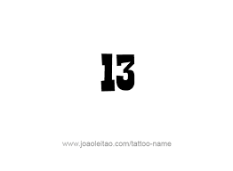 Some images on tattoo design number 13. Thirteen 13 Number Tattoo Designs Tattoos With Names