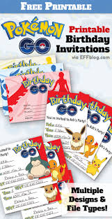 Check spelling or type a new query. Pokemon Go Birthday Go Free Printable Invitations