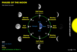 Also, learn more about moon phases and the meanings behind common terms such as lunar cycle, waxing gibbous, earthshine, perigee, and more. Phases
