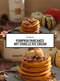 Diese Pumpkin Protein Pancakes Sind Das Kulinarische Highlight Zu Halloween Foodspring Rezepte Rezepte Lecker