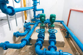 The ball valve is operated by rotating its shaft and closure member 90 degrees and is. Water Pump Room Stock Photo Picture And Royalty Free Image Image 39670948