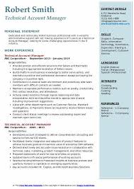 Personal statements — the paragraphs at the top of cvs that summarise past experience and accomplishments — may be short, but they matt dodgson, director of market recruitment, gives a great example of a sentence that truly quantifies achievements: Technical Account Manager Resume Samples Qwikresume