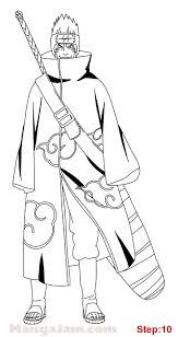 How To Draw Kisame Hoshigaki From Naruto Mangajam Com In 2020 Naruto Sketch Naruto Drawings Naruto
