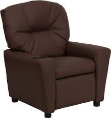 Flash Furniture Contemporary Brown Leather Kids Recliner With Cup Holder Kids Recliners Flash Furniture Furniture