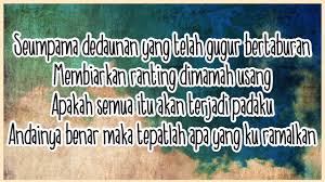 Download lagu mp3 & video : Lirik Lagu Ramalanku Benar Belaka Guru Galeri