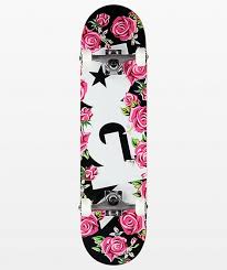 Dgk Logo Roses 8 0 Skateboard Complete Zumiez Skateboard Complete Skateboards Zumiez