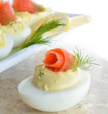 When i found out it was an easter salmon i was a bit like uh, you mean roast or ham or chicken we joked a lot about emily's famous easter salmon. but when i tasted it i was blown away by how. Smoked Salmon Deviled Eggs Recipe Wonkywonderful