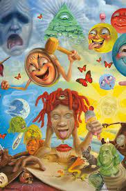 To install, download and unpack the archive 2032678263.rar;; Trippie Red Life S A Trip Album Cover Poster 22 X 34 Cover Wallpaper Art Collage Wall Picture Collage Wall